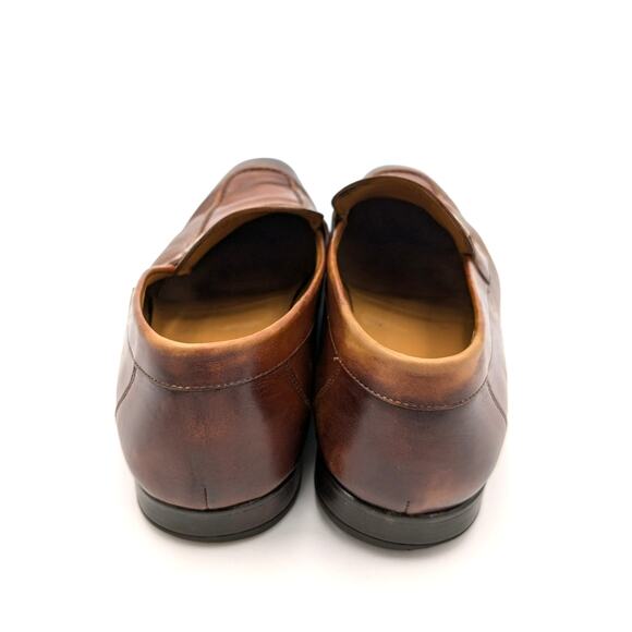 Magnanni Lino Dress Shoes Loafers Brown Leather Buckle Strap Men\'s size US11M main image 6